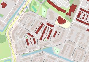 De eerste woningen in Poelpolder-Zuid werden opgeleverd in 1988. De Jenaplanschool was al een jaar eerder beschikbaar. (Bewerking: Henk Schaap, 2024.)