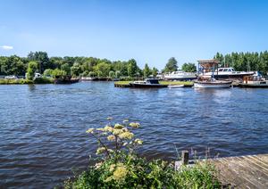 De ingang van de oude Greveling. De foto is genomen vanaf de Lisserdijk bij de scheepswerf van Oldenhage. (Foto: Jan van der Voet, 2024.)