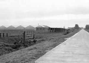 Het buitengebied in de Poelpolder. De Middenweg richting Lisserpoelmolen. (Noord-Hollands Archief, collectie Fotopersbureau De Boer, 1976.)